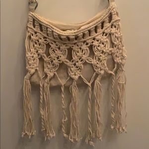 American Eagle crochet purse